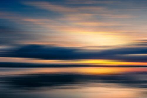 Sonnenuntergang am Bodensee von Dieter Walther