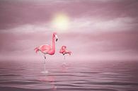 Flamingos (1) von Ursula Di Chito Miniaturansicht