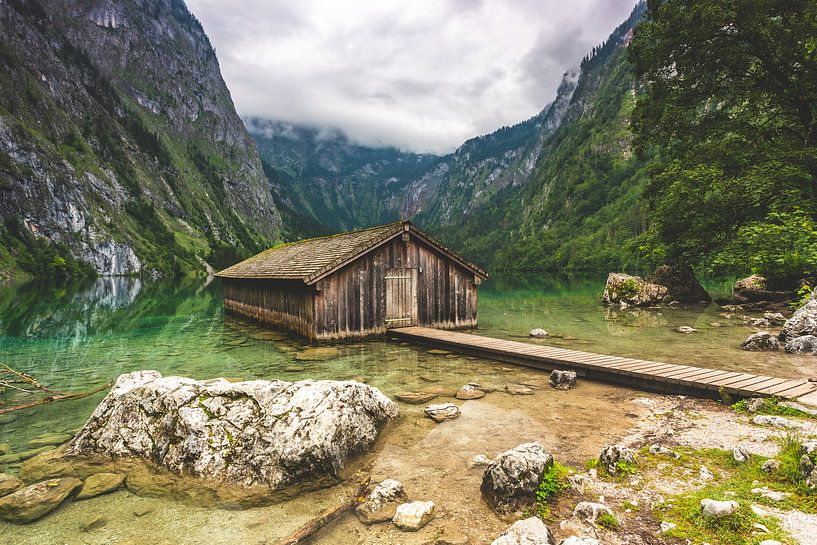 Boathouse at the Obersee by Salke Hartung