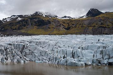 Svinafellsjokull gletsjer in IJsland van Tim Vlielander