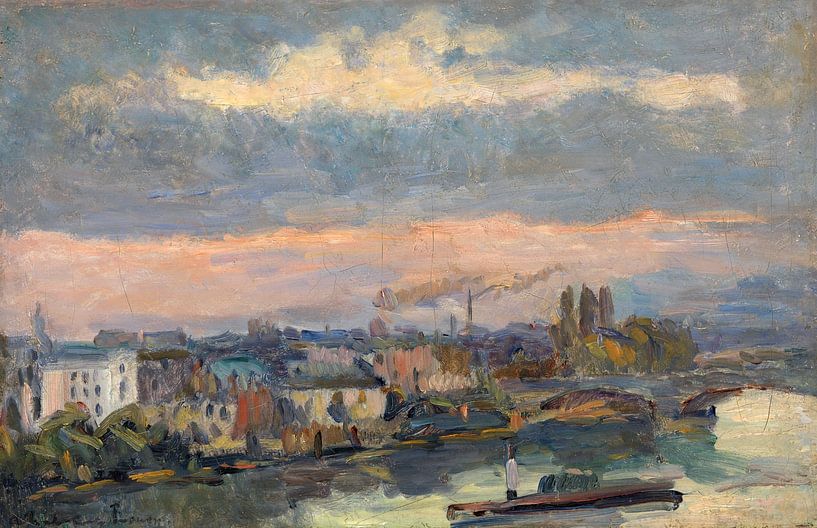 Albert Lebourg,Along the Seine by finemasterpiece