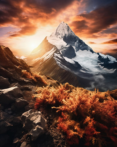 Sonnenaufgang über den Rocky Mountains