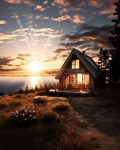 Hütte mit Ausblick