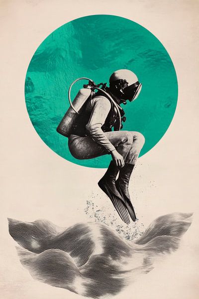 Een sprong in het onbekende van Poster Art Shop