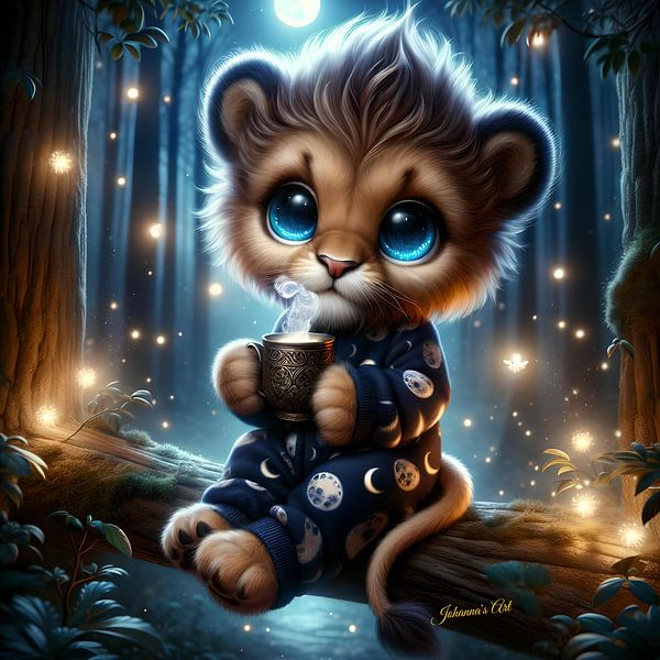 Bezaubernder niedlicher Löwe 5 von Johannas Art Creations