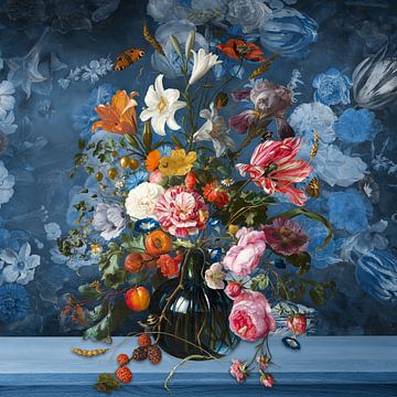 Vase with Flowers von Marja van den Hurk