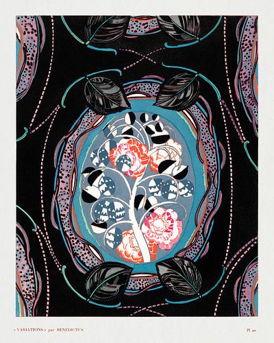 Vintage floral motifs, variations 20