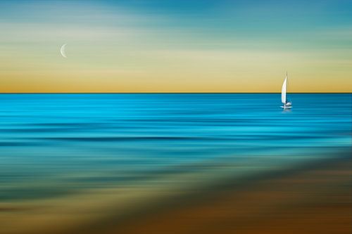 Navigation au coucher du soleil