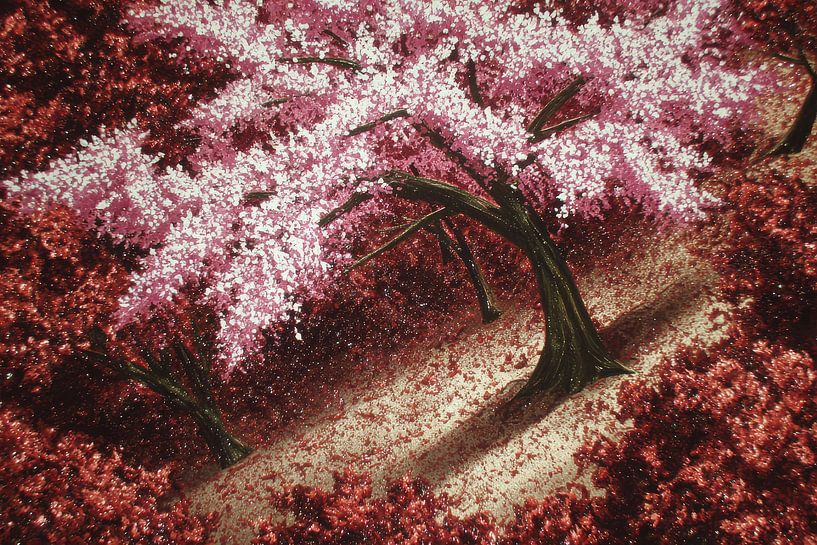 art oriental japonaise fleur de sakura par Egon Zitter
