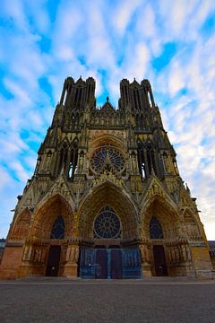 Die Kathedrale von Reims im Morgenlicht von Studio LE-gals