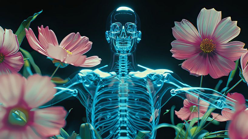 Flowerpower Fantasy with man by Egon Zitter