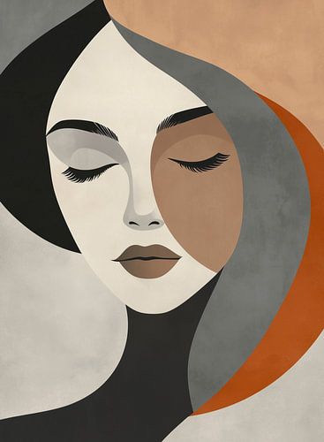 Équilibre entre simplicité et expression dans les tons chauds de la terre