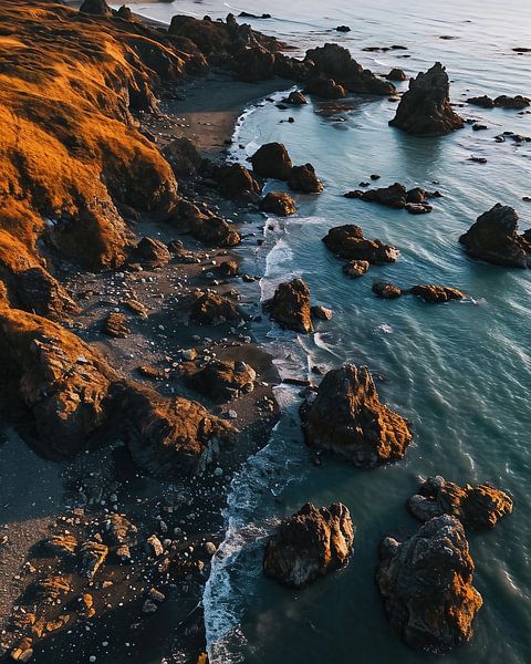 Küste am Pazifik von fernlichtsicht