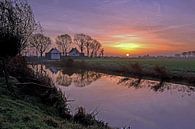 Sluisje bij zonsopkomst van Petra Vastenburg thumbnail