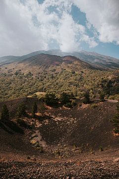 Blick über den Ätna-Vulkan in Sizilien, Italien von Manon Visser