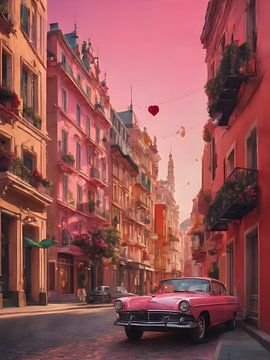 Klassieke Auto in Romantisch Parijs