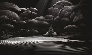 jardin zen de minuit