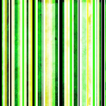 Striped art yellow, lime and black by Patricia Verbruggen