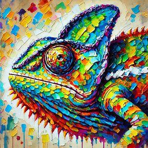 Abstracte kameleon