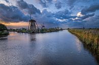 Zonsondergang Kinderdijk van Sander Poppe thumbnail