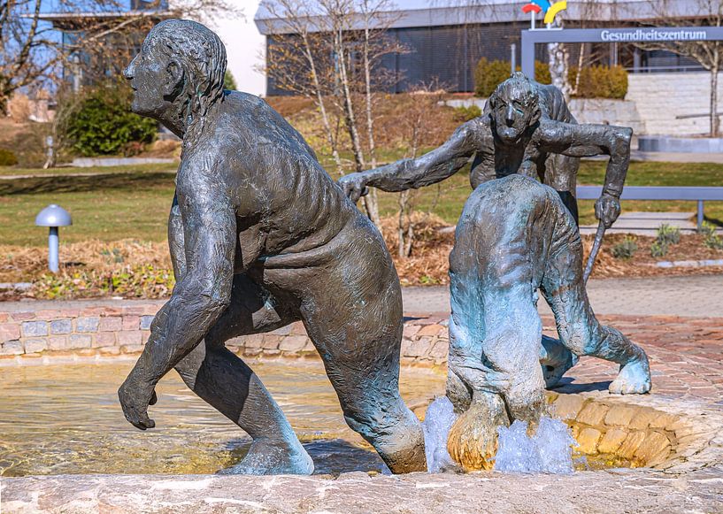 BADEN-WÜRTTEMBERG : GESUNDHEITSBRUNNEN BAD BUCHAU von Photoart-Naegele