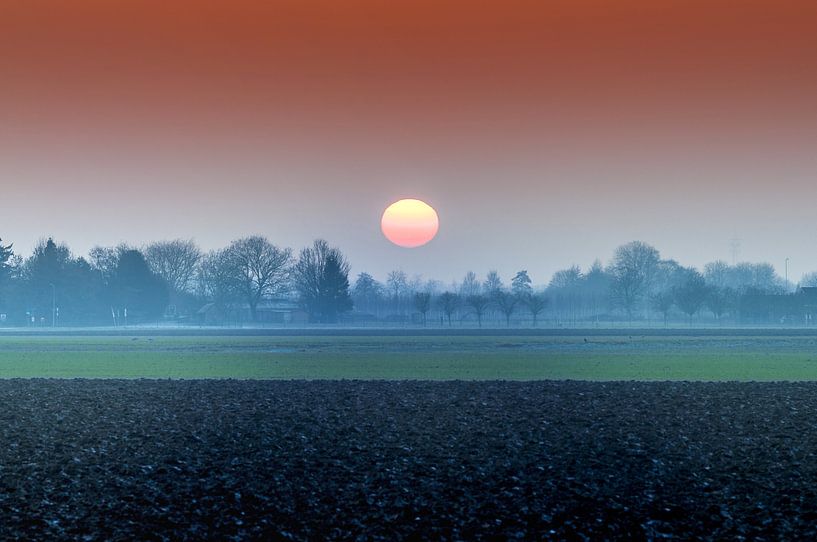 Winterzon in Nederland van Fotografie Arthur van Leeuwen