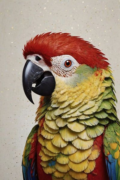 Paradijsvogel in Levendige Kleurenpracht van Art & Soul Creations