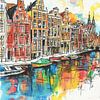 Peinture Amsterdam moderne sur Peinture Abstraite