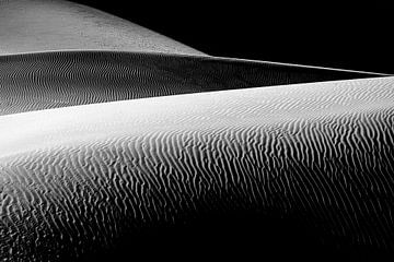 Art abstrait d'une dune de sable dans le désert d'Iran