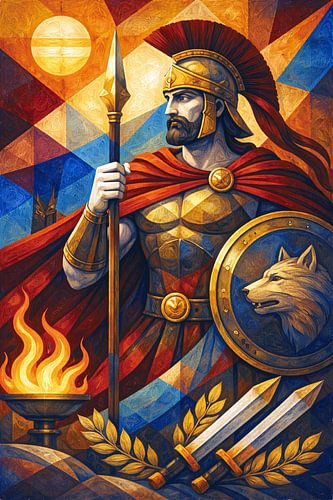 Gemälde: Mars, römischer Kriegsgott. von Johannes