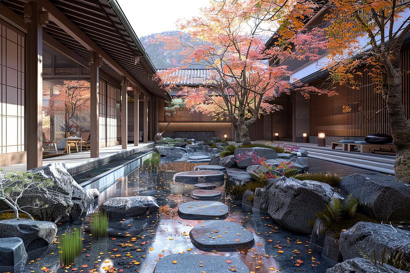 Japanese garden by Egon Zitter
