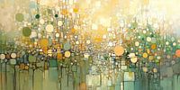 Lichtreflecties in Goud en Groen van Studio BB thumbnail