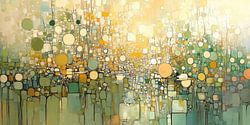 Light reflections in Gold and Green