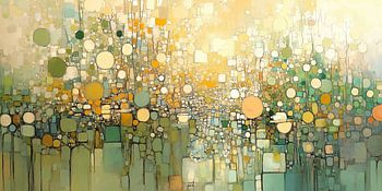 Lichtreflexe in Gold und Grün