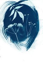 Minimalist Blue Flowers