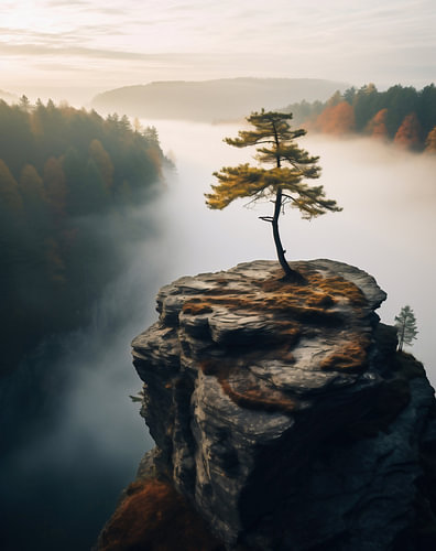 Sunrise in the mountains