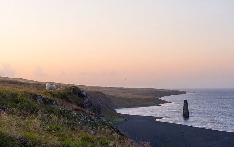 Bunter isländischer Himmel an der Nordküste. von Thijs van den Burg