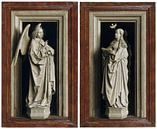 Jan van Eyck - Aankondiging, tweeluik van 1000 Schilderijen thumbnail
