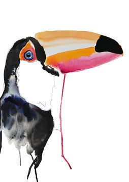 Tukan - Kunstdruck Spezial Illustration tropischer Vögel von Angela Peters
