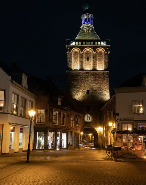 De binnenpoort in Culemborg met mooie kleuren. van Rick van de Kraats
