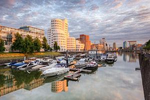 Abendsonne im Medienhafen Düsseldorf
