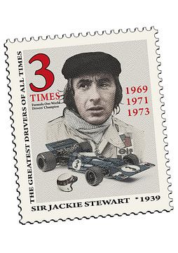 Jackie Stewart Stempel van Theodor Decker