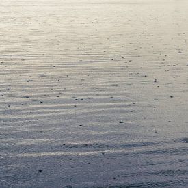 Wassertropfen tanzen auf Wasser von Judith Spanbroek-van den Broek