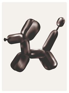Ballon chien - noir