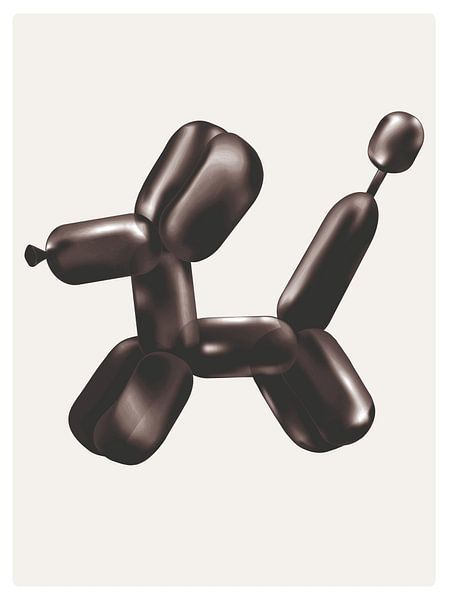 Balloon dog - black by Malou Studio