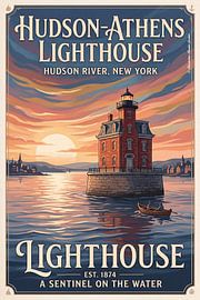 Hudson-Athens Lighthouse, USA by Ted Decker