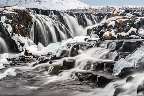 Bruarfoss in winterkleed