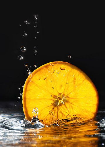 Orange in the water