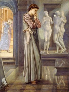 Edward Burne-Jones - Pygmalion en het beeld - de hartenbehoeften