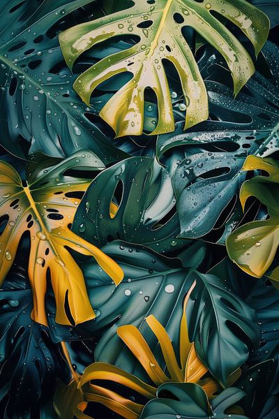 Tropische bladeren van Poster Art Shop